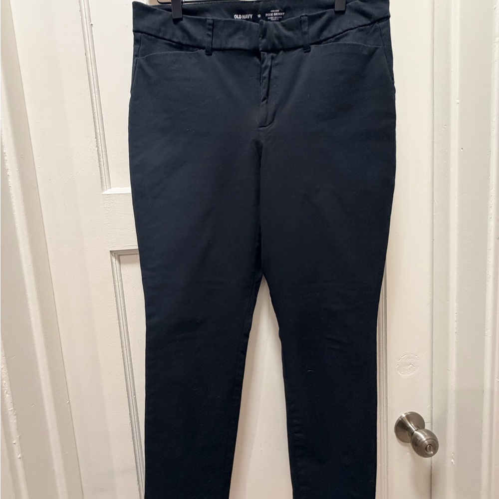 Old Navy Pixie Skinny High-Rise Pants Size 12 – Red / Black / Coral / Olive